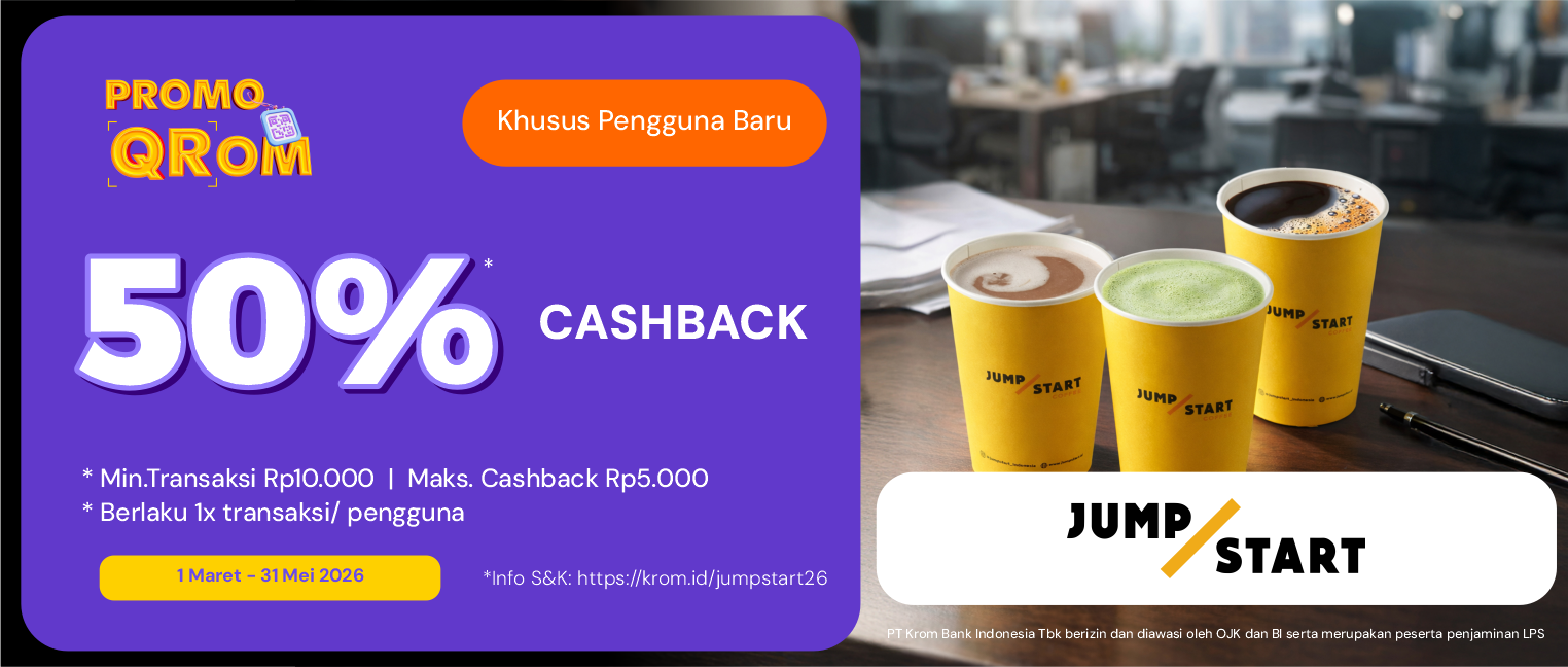 Cashback QRIS Krom: Jumpstart