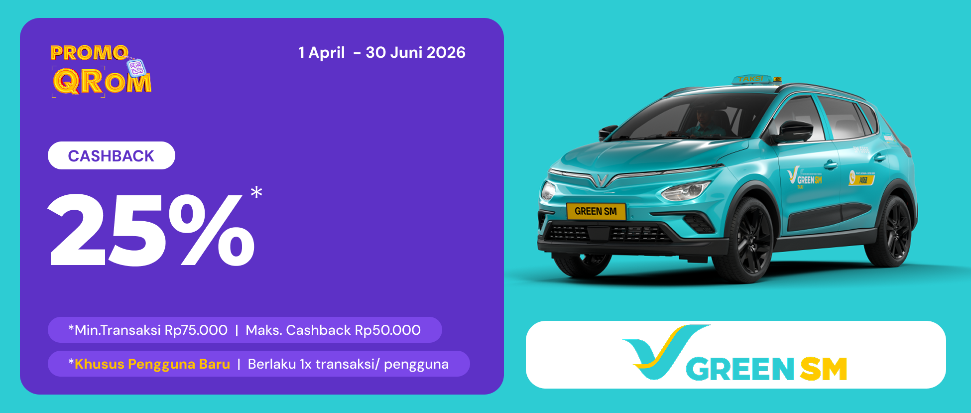 Cashback QRIS Krom: Green SM