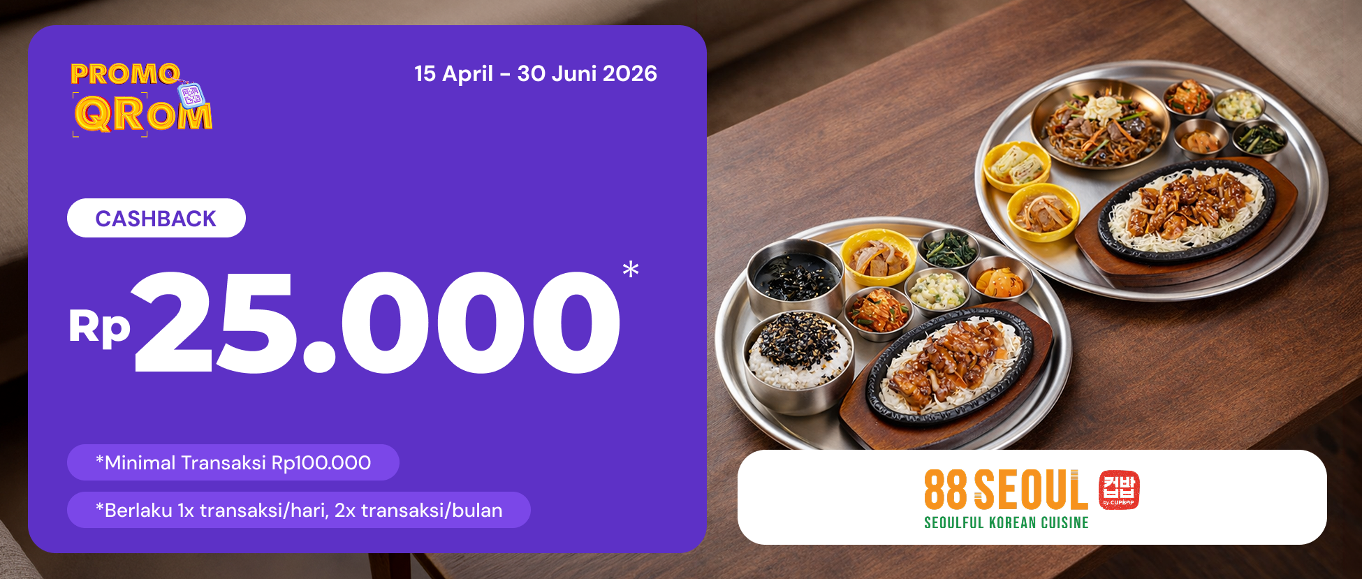 Cashback QRIS Krom: 88 Seoul